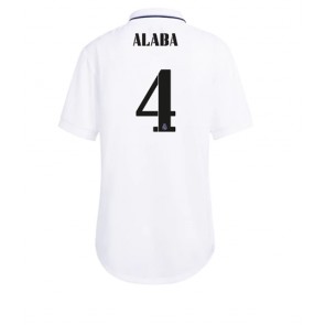 Real Madrid David Alaba #4 Hemmatröja Dam 2022-23 Korta ärmar